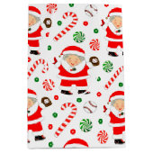 野球クリスマスホリデーミディアム抱き枕 ミディアムペーパーバッグ (正面)