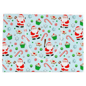 野球クリスマスホリデー ラージペーパーバッグ (裏面)