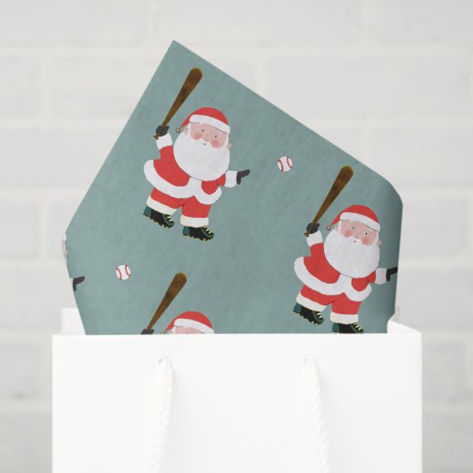 野球クリスマスホリデー 薄葉紙 (ギフトバッグ)