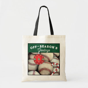野球クリスマス休日ギフトトートバッグ トートバッグ