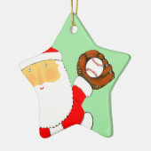 野球クリスマス陶器オーナメント セラミックオーナメント (左)