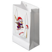 野球クリスマス雪だるま遊ズ野球 スモールペーパーバッグ (正面アングル)