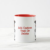 野球クリスマス雪だるま雪玉クリスマスクリスマス マグカップ (中央)