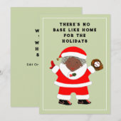 野球クリスマス シーズンカード (正面/裏面)