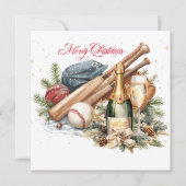 野球クリスマス シーズンカード (正面)