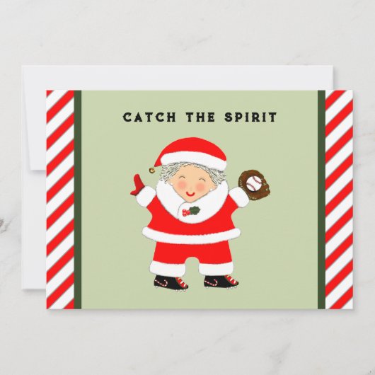 野球クリスマス シーズンカード (正面)