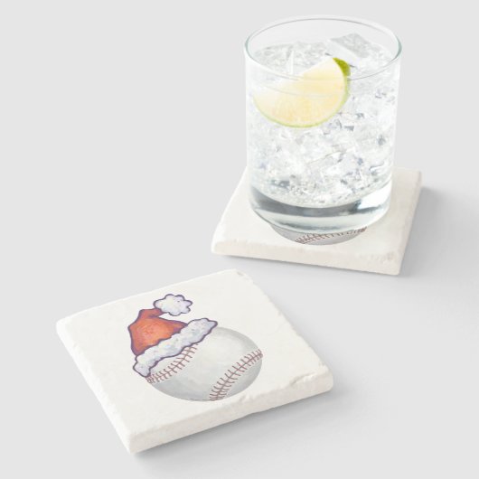 野球クリスマス ストーンコースター (横)