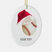 野球クリスマス セラミックオーナメント (右)