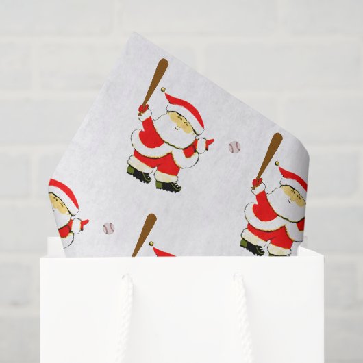 野球クリスマス 薄葉紙 (ギフトバッグ)