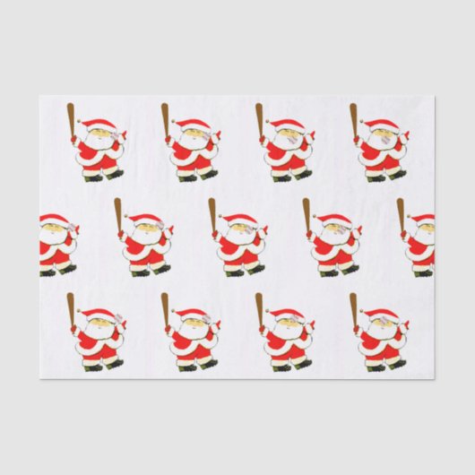 野球クリスマス 薄葉紙 (正面)