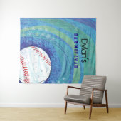 野球クレイズバーバルミツワー招待状 タペストリー (インサイチュ(横))