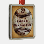 野球クールオーナメントの球団贈与 メタルオーナメント (右)