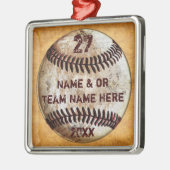 野球クールオーナメントの球団贈与 メタルオーナメント (左)