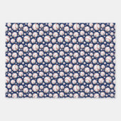 野球クールスポーツのタイル模様 ラッピングペーパーシート (正面2)