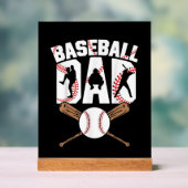 野球クールスポーツパパワードアート アクリルサイン (ニュートラル)