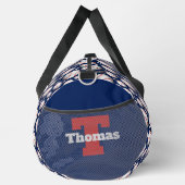 野球クールスポーツ愛好家はモノグラムを追加 ダッフルバッグ (右)