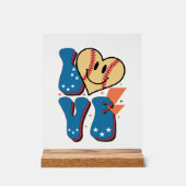 野球クールスポーツ愛好家ワードアート アクリルサイン (正面)