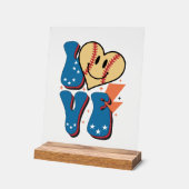 野球クールスポーツ愛好家ワードアート アクリルサイン (傾斜)