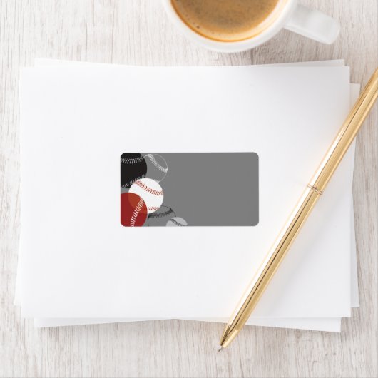 野球クール差出人住所住所 シール (インサイチュ)