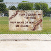野球クール素朴のバナー 横断幕 (インサイチュ)