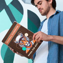 野球クール選手のタイガーギフト恋人コーチ ノートブック