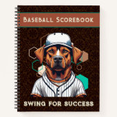 野球クール選手の愛犬向けプレゼント|過去記事 ノートブック (正面)