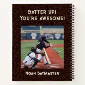 野球クール選手の愛犬向けプレゼント|過去記事 ノートブック (裏面)