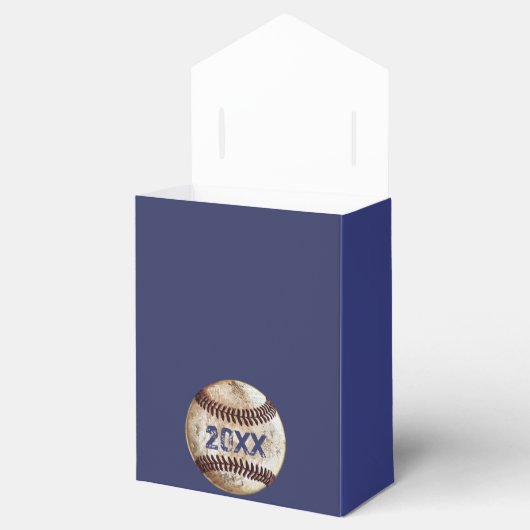野球グッディバッグのテキストとチームカラー フェイバーボックス (オープン)