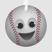 野球グラフィックキャラクター笑顔 オーナメント (裏面)