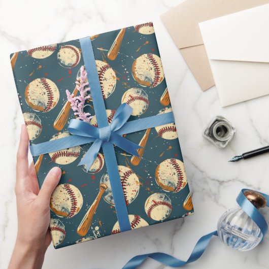 野球グランジの衝突 ラッピングペーパー (ギフト)