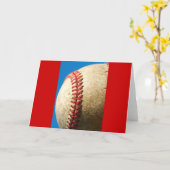 野球グリーティングカード カード (黄色い花)