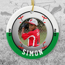 野球グリーンホワイトチームカラー