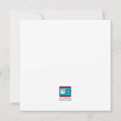 野球グリーン誕生日招待状 招待状 (裏面)