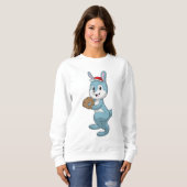 野球グローブでバニー スウェットシャツ (正面フル)