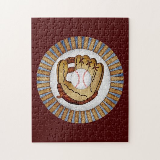 野球グローブジグソーパズル – スポーツテーマゲーム ジグソーパズル (縦)