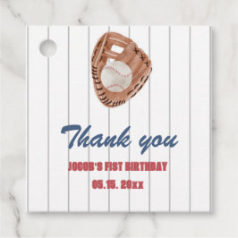 野球グローブススクエアメッセージカード フェイバータグ