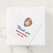 野球グローブススクエアメッセージカード フェイバータグ (インサイチュ)