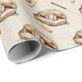 野球グローブ及びこうもり ラッピングペーパー (ロールコーナー)