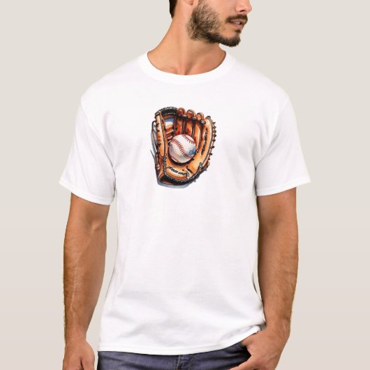 野球グローブTシャツ Tシャツ (正面)