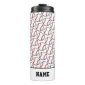 野球ゲームこうもりボールスポーツフィールド選手の名前 タンブラー (正面)