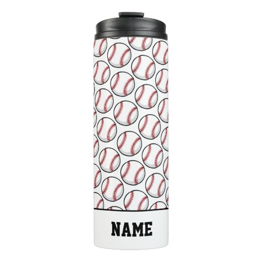 野球ゲームこうもりボールスポーツフィールド選手の名前 タンブラー (正面)