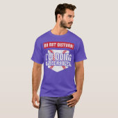野球ゲーム中 邪魔しないでね ゲームチェンジャー メンズ レディース Tシャツ (正面フル)