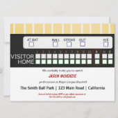 野球ゲーム 招待状 (正面)