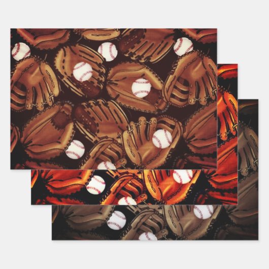 野球コレクション ラッピングペーパーシート (セット)