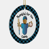 野球コーチありがとうご予算プレゼント セラミックオーナメント (右)