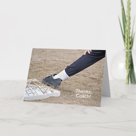 野球コーチありがとう サンキューカード (正面)