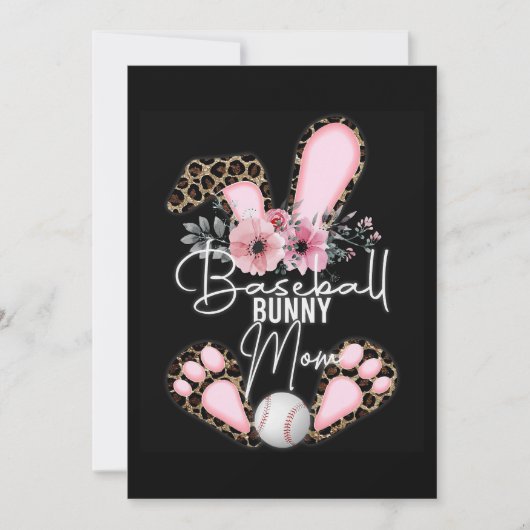 野球コーチのための野球ユーモアデザイン362 招待状 (正面)