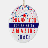 野球コーチのクリスマスツリーの装飾 セラミックオーナメント (右)