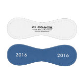 野球コーチへの贈り物 – #1 Coach in Blue 野球ボール (パネル)