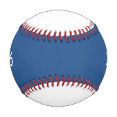 野球コーチへの贈り物 – #1 Coach in Blue 野球ボール (裏面)